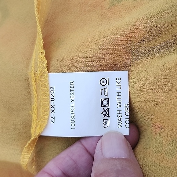 B&S Bohemian Yellow Coastal Cowgirl Maxi Dress Size XL - Picture 6 of 7